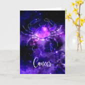 十二星座：かに座 カード (黄色い花)