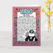 十二星座 - 乙女座の豆知識 カード (黄色い花)