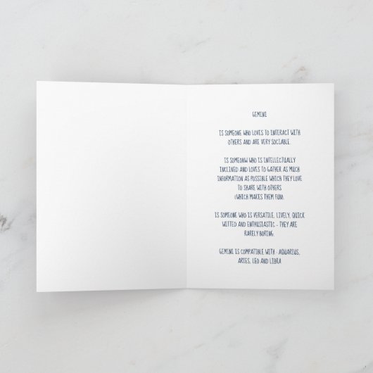 十二星座：双子座 カード (内部)