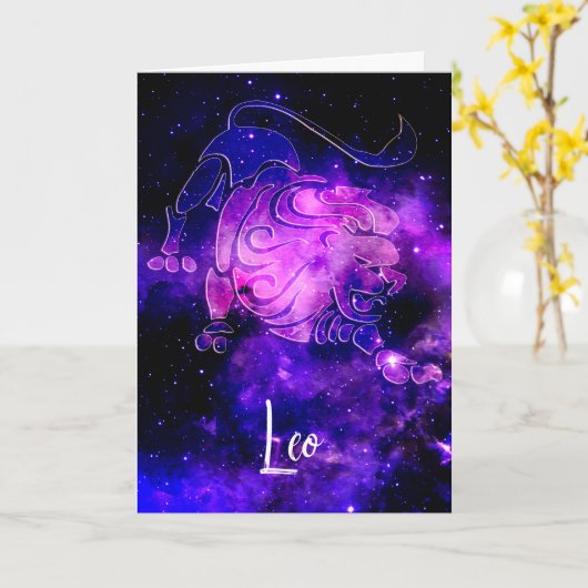 十二星座：獅子座 カード (黄色い花)