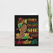 十二月に彼らはあなたがストームウォムに立つことはできないようにささやいた カード (正面)