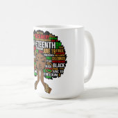 十二月十二日、黒人歴史月間、クワンザ、メラニン コーヒーマグカップ (正面右)