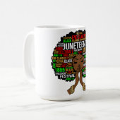 十二月十二日、黒人歴史月間、クワンザ、メラニン コーヒーマグカップ (正面左)