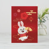 十二生肖兔子金箔红色 シーズンカード (スタンド正面)