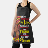 十二番目の私は嵐メラニンブラック女の子 エプロン (インサイチュ)