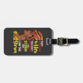 十二番目の私は嵐メラニンブラック女の子 ラゲッジタグ (正面横)