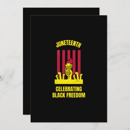 十二番目祝の黒い自由 サンキューカード (正面/裏面)