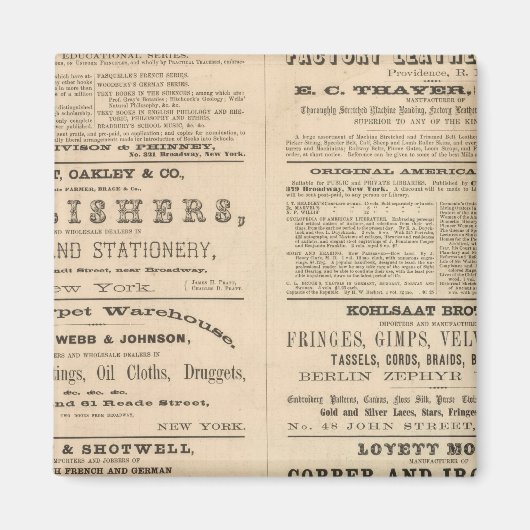 十二社の広告 マグネット (正面)