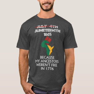 十二祖先黒アフリカ系アメリカ国旗P Tシャツ