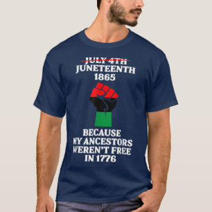 十二祖先黒アフリカ系アメリカ国旗P Tシャツ