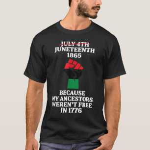 十二祖先黒アフリカ系アメリカ国旗P Tシャツ