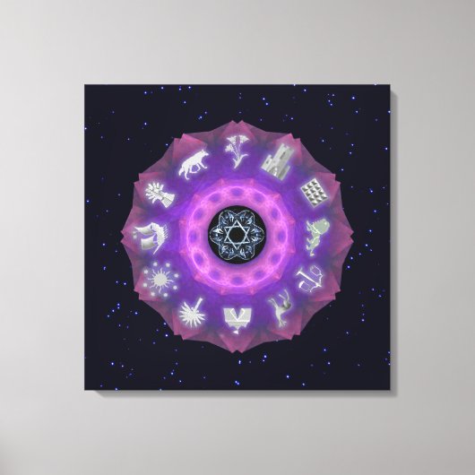 十二部族 キャンバスプリント (正面)