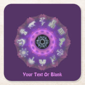 十二部族 スクエアペーパーコースター (正面)