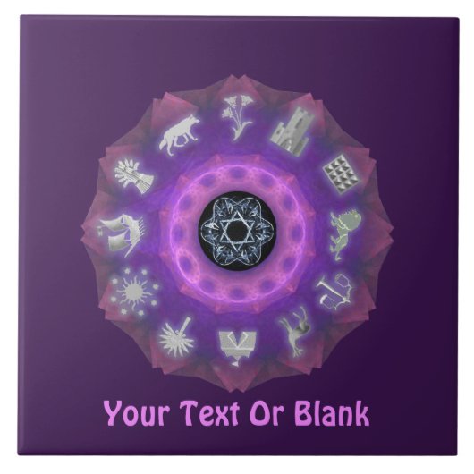 十二部族 タイル (正面)