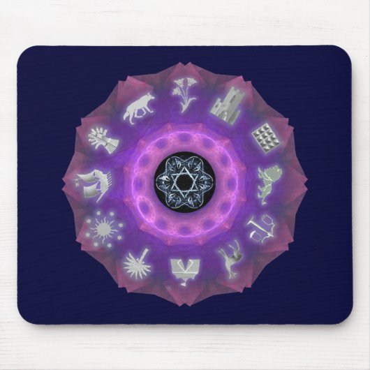 十二部族 マウスパッド (正面)