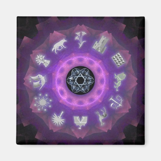 十二部族 マグネット (正面)