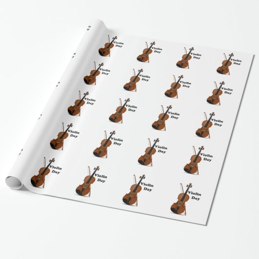 十二・十三バイオリンの日 ラッピングペーパー (アンロールド)