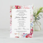 十五歳の誕生日招待状（水彩画） 招待状 (スタンド正面)