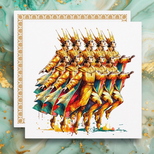 十人の貴族が飛び跳ねる | クリスマスの12日間 シーズンカード