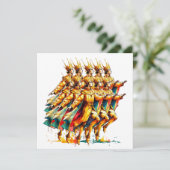 十人の貴族が飛び跳ねる | クリスマスの12日間 シーズンカード (スタンド正面)