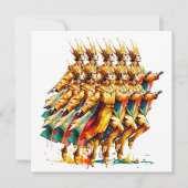 十人の貴族が飛び跳ねる | クリスマスの12日間 シーズンカード (正面)