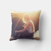 十代の女の子ボヘミアン枕 クッション (裏面)