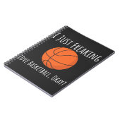 十代の少女のためのバスケットボールの贈り物 ノートブック (左側)