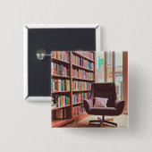 十代の本好きの方への贈り物 缶バッジ (正面&裏面)