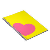 十代の若者たちのカスタマイズ可能なハートのノート ノートブック (右側)