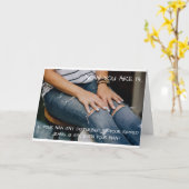 十代の若者たちのバースデー・カード カード (黄色い花)