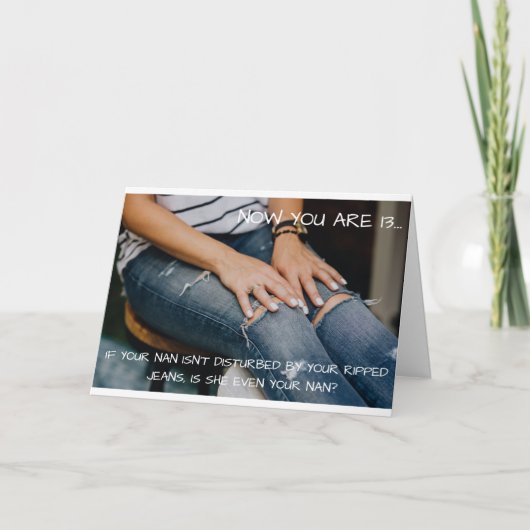 十代の若者たちのバースデー・カード カード (正面)