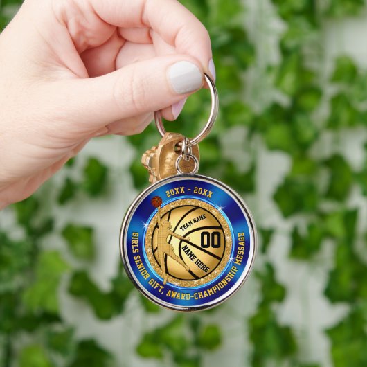 十代の若者たちの先輩のバスケットボールのための女の子のバスケットボールのギフト キーホルダー (手)