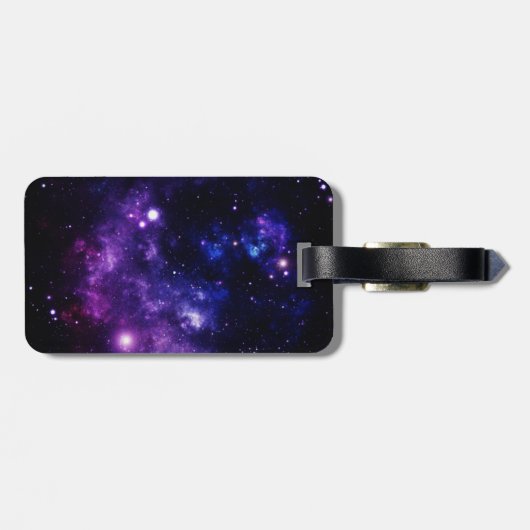 十代の若者たちの銀河系の手荷物ラベル ラゲッジタグ (裏面横)