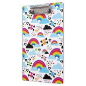 十代のemoの虹のスカルの背景 クリップボード (左)