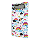 十代のemoの虹のスカルの背景 ミニクリップボード (アングル2)