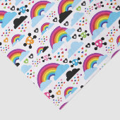 十代のemoの虹のスカルの背景 薄葉紙 (詳細)