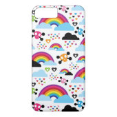 十代のemoの虹のスカルの背景 Case-Mate iPhoneケース (裏面)