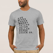 十億のキャラクターファン Tシャツ (正面)