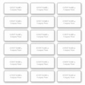 十八個人名称及び会社業務 シール (正面)