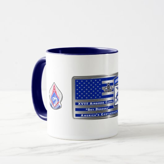 十八空挺部隊アメリカ予備軍 マグカップ (正面左)