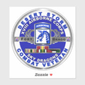 十八空挺隊砂嵐退役軍人 シール (シート)