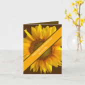 十八結婚周年記念ひまわり カード (黄色い花)