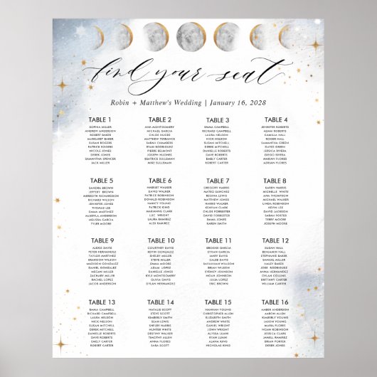 十六天座図記号 ポスター (正面)