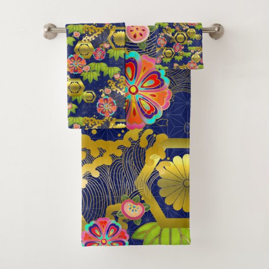 十六日本の九（じゅろくく）浴衣セット バスタオルセット (インサイチュ)