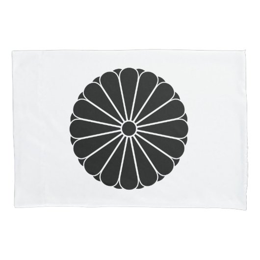 十六葉八重表菊 枕カバー (正面)