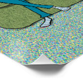 十分おもしろいに訓練されたワインを提供する犬 ポスター (コーナー)