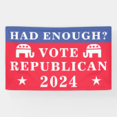 十分か?共和党2024年選挙の投票 横断幕 (横)