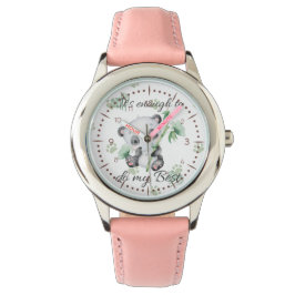 十分だ |かわいい肯定 |パンダ 腕時計