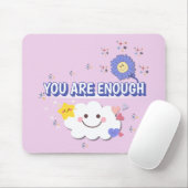 十分だ – 薄紫花のマウスパッド マウスパッド (マウス)