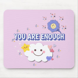 十分だ – 薄紫花のマウスパッド マウスパッド